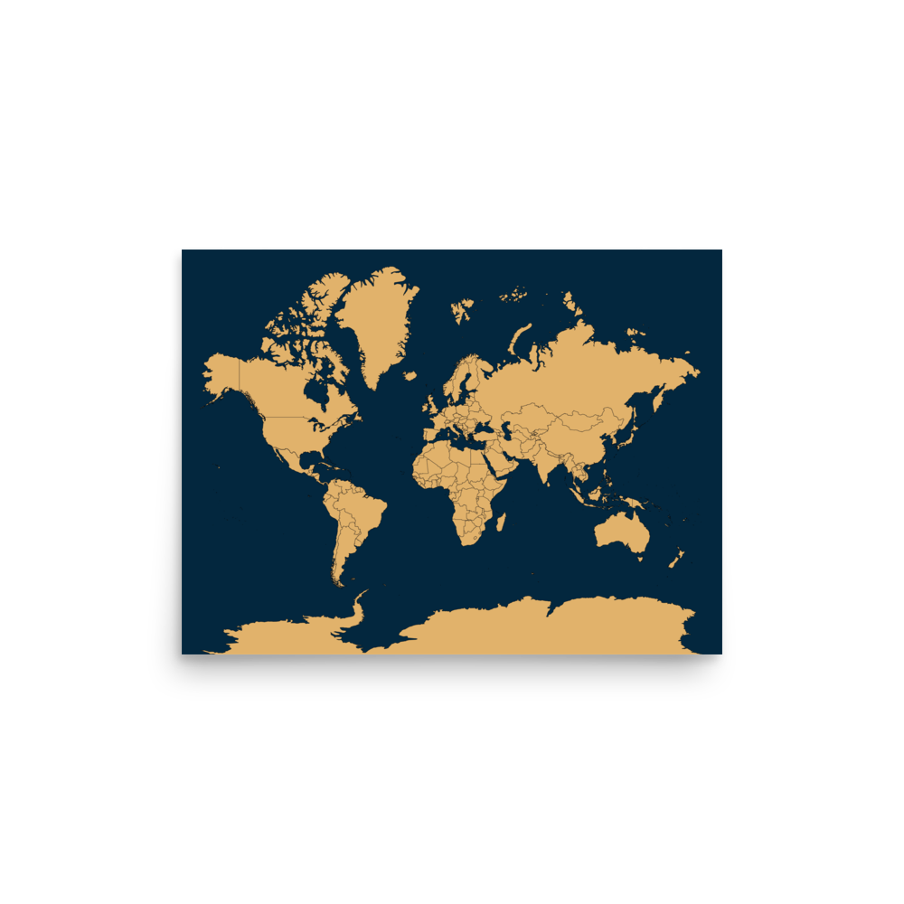 Carte du Monde Personnalisable